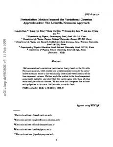 Perturbation Method beyond the Variational Gaussian Approximation