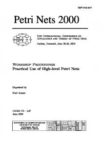 Petri Nets 2000 - PURE