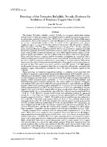 Petrology of the Yerington Batholith, Nevada - GeoScienceWorld