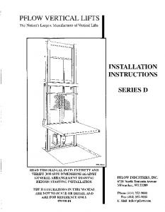 PFLOW VERTICAL LIFTS