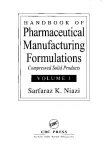 Pharmaceutical Manufacturing Formulations