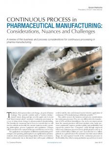 pharmaceutical manufacturing