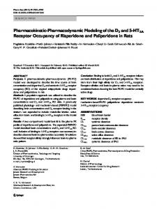 Pharmacokinetic-Pharmacodynamic Modeling of the ... - BioMedSearch