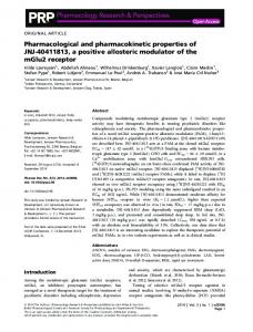 Pharmacological and pharmacokinetic properties of ... - CyberLeninka