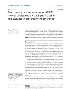 Pharmacological interventions for ADHD: how do ... - Semantic Scholar
