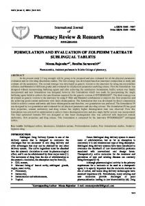 Pharmacy Review & Research - ijprr