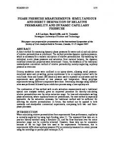 phase pressure measurements: simultaneous and