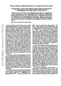 Phase transition oscillations induced by a strongly focused laser beam