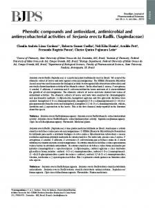 Phenolic compounds and antioxidant