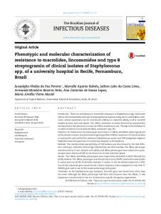 Phenotypic and molecular characterization of resistance to ... - SciELO