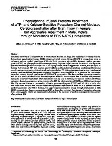 Phenylephrine Infusion Prevents Impairment of ATP- and Calcium ...