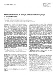 Pheromone receptors in - Springer Link