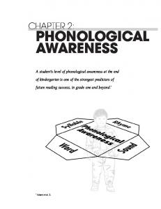 PHONOLOGICAL AWARENESS