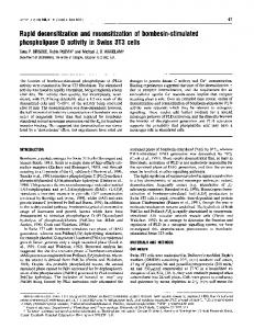 phospholipase D activity in Swiss 3T3 cells