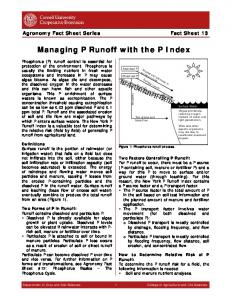 Phosphorus Runoff - Nutrient Management Spear Program - Cornell ...