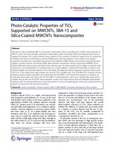 Photo-Catalytic Properties of TiO2 Supported on