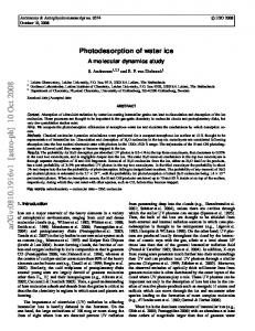 Photodesorption of water ice