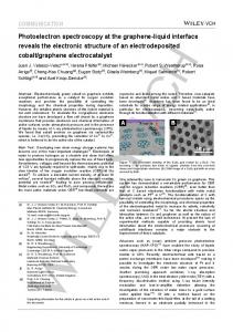 Photoelectron spectroscopy at the graphene-liquid interface ... - Core