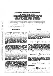 Photoemission footprints of extrinsic plasmarons