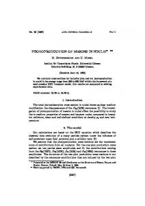 photoproduction of mesons in nuclei - inspire-hep