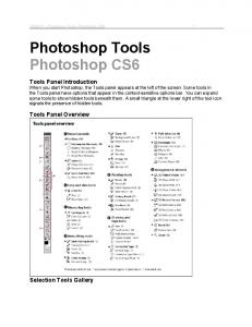 Photoshop Tools Photoshop CS6