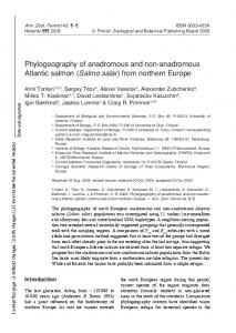 Phylogeography of anadromous and non-anadromous ... - CiteSeerX