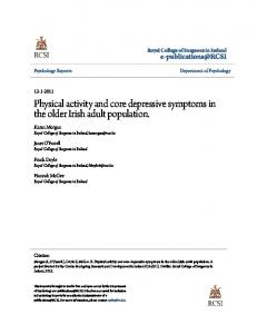 Physical activity and core depressive symptoms in the