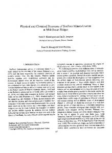 Physical and chemical processes of seafloor ...