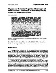 Physical and Mechanical Properties of Hydroxypropyl Methylcellulose ...