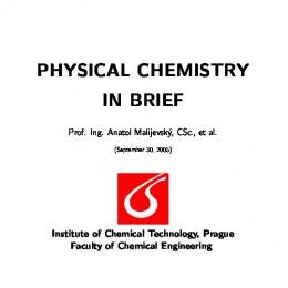 PHYSICAL CHEMISTRY IN BRIEF