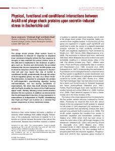 Physical, functional and conditional interactions ... - BioMedSearch