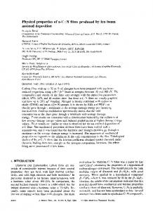 Physical properties of aC: N films produced by ion ...