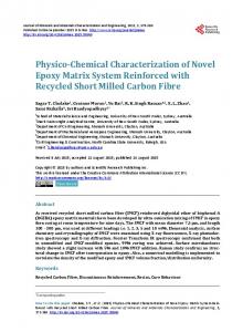 Physico-Chemical Characterization of Novel ... - Semantic Scholar