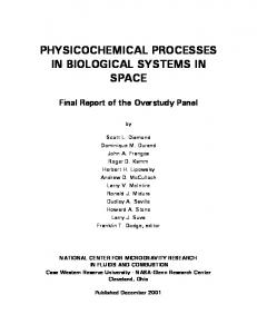 physicochemical processes in biological systems