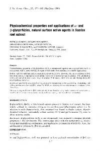 Physicochemical properties and applications of &alpha - CiteSeerX