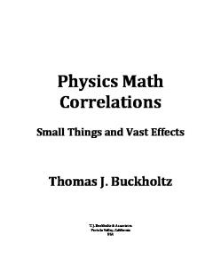 Physics Math Correlations