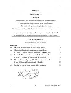 Physics (Science Paper-1)