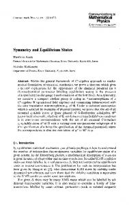 Physics Symmetry and Equilibrium States - Project Euclid