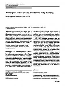 Physiological carbon dioxide, bicarbonate, and pH sensing