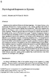 Physiological Responses to Hypoxia - CiteSeerX