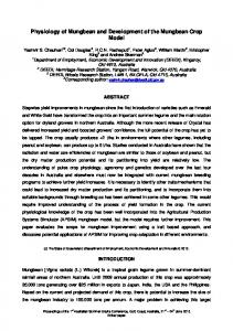 Physiology of mungbean and development of the mungbean ... - GRDC