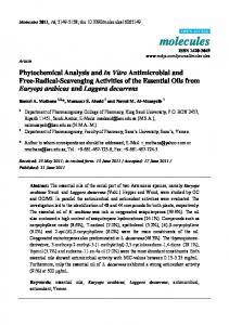 Phytochemical Analysis and In Vitro Antimicrobial