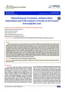 Phytochemical, Proximate, Antimicrobial ... - Juniper Publishers