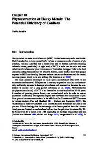 Phytoextraction of Heavy Metals - Springer Link