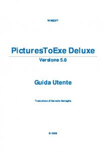 PicturesToExe Deluxe - WnSoft