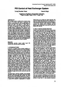 PID Control of Heat Exchanger System