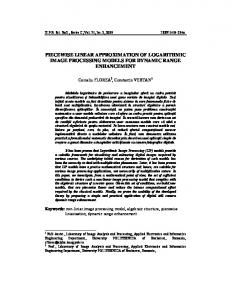 piecewise linear approximation of logarithmic image processing