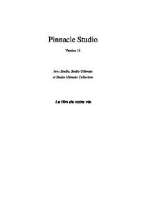 Pinnacle Studio 15 Manuel