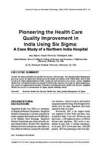 Pioneering the Health Care Quality Improvement in ...