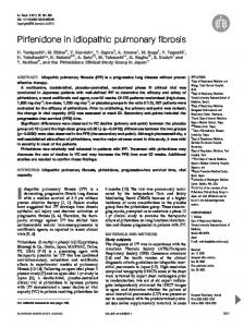 Pirfenidone in idiopathic pulmonary fibrosis - Semantic Scholar